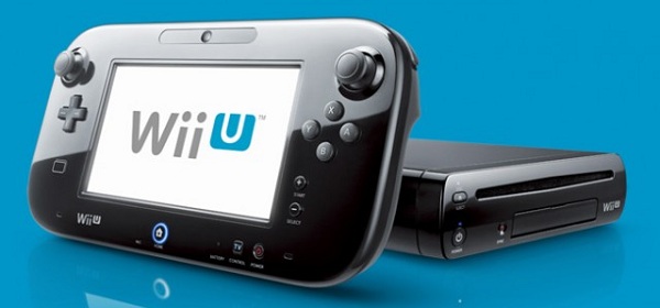 Wii U - Black - Blue Background